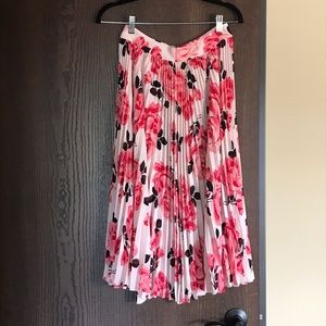Pink Kate Spade floral skirt